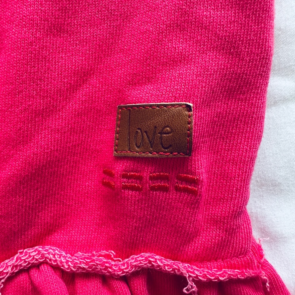 Peace Love World Pink Hoodie - Picture 3 of 6